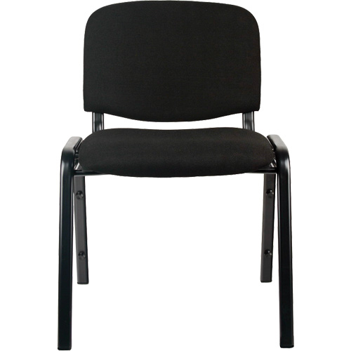 Chaises empilables, Tissu, Hauteur 32", Capacit&eacute; 250 lb, Noir Oxford Builders Supplies Inc