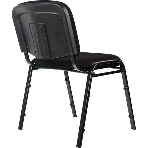 Chaises empilables, Tissu, Hauteur 32", Capacit&eacute; 250 lb, Noir Oxford Builders Supplies Inc