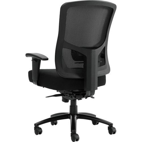 Chaise &agrave; dossier haut avec m&eacute;canisme &agrave; basculement synchronis&eacute; robuste Raven 400, Mailles, Noir, Capacit&eacute; 400 lb Oxford Builders Supplies Inc