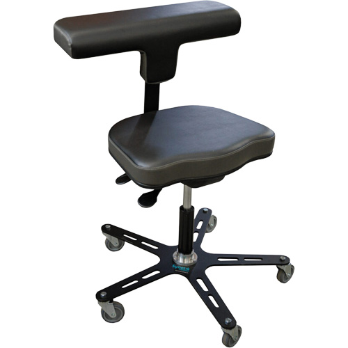 Chaise ergonomique industrielle VEGA-T, Mobile, Ajustable Hauteur, Capacit&eacute; 280 lb Oxford Builders Supplies Inc
