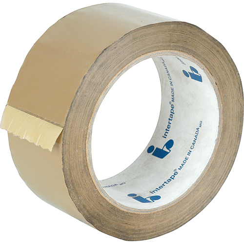 Box Sealing Tape, Hot Melt Adhesive, 1.18 mils, 48 mm (1-22/25") x 100 m (328') Oxford Builders Supplies Inc