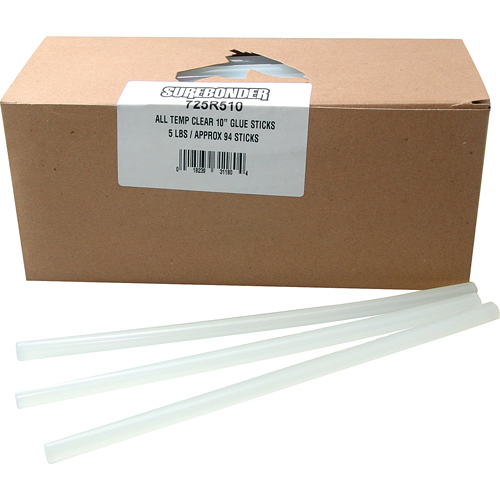 B&acirc;ton de colle, 7/16" dia x 10" lo, Transparent Oxford Builders Supplies Inc