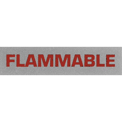 &eacute;tiquettes pour traitement sp&eacute;cial Flammable, 5" lo x 2" la, Noir/rouge Oxford Builders Supplies Inc
