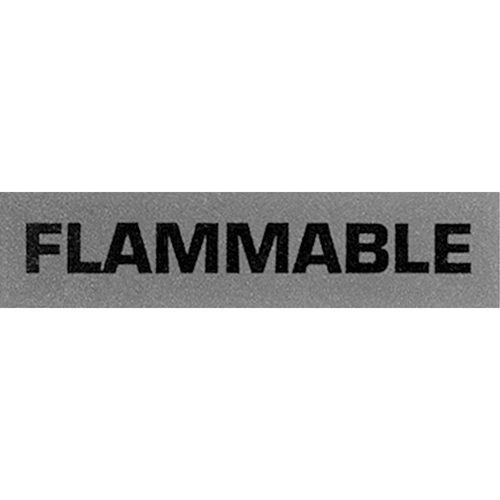 &eacute;tiquettes pour traitement sp&eacute;cial Flammable, 5" lo x 2" la, Noir/rouge Oxford Builders Supplies Inc