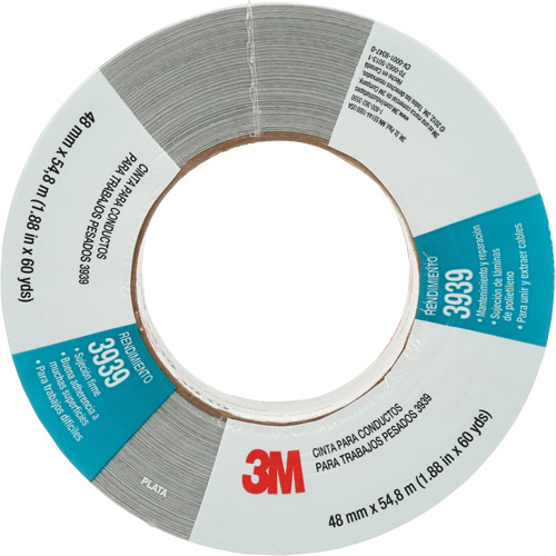 3939 Duct Tape, 9 mils, Silver, 48 mm (2") x 55 m (180') Oxford Builders Supplies Inc