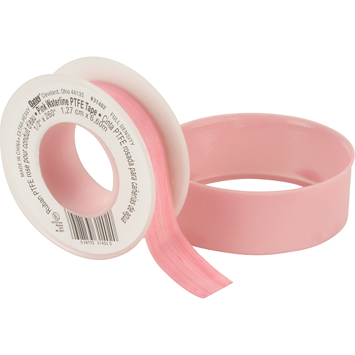 Ruban en Teflon - Pour filets de conduite d'eau, 260" lo x 1/2" la, Rose Oxford Builders Supplies Inc