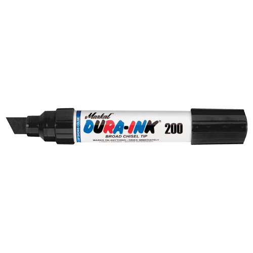 Dura-Ink&reg; - #200 Marker, Black, Chisel Tip Oxford Builders Supplies Inc