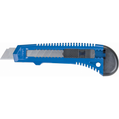 Couteau d'usage g&eacute;n&eacute;ral ATK700, 18 mm, Acier au carbone, Prise en Plastique Oxford Builders Supplies Inc