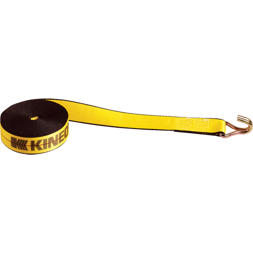 Winch Straps, Wire Hook, 2" W x 30' L, 1670 lbs. (751 kg) Working Load Limit Oxford Builders Supplies Inc