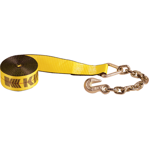 Tendeurs d'arrimage pour treuil, Crochet &agrave; chaîne, 3" , 30' , Charge d'utilisation max. 5400 lb (2450 kg) Oxford Builders Supplies Inc