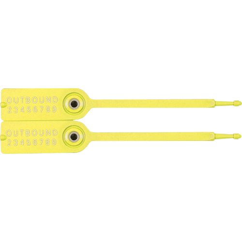 Gemini&reg; Tote Seals, 7-1/4", Plastic, Pull-Through Oxford Builders Supplies Inc