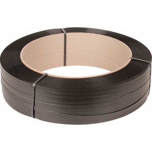 Feuillard, Polypropyl&egrave;ne, 1/2" la x 7200' lo, Noir, Calibre Machine Oxford Builders Supplies Inc