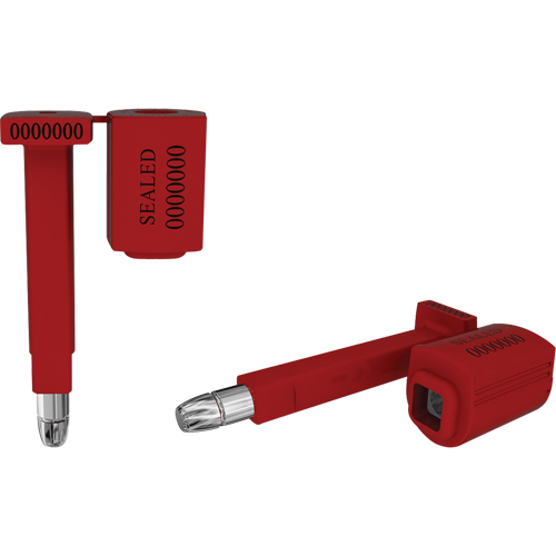 High Security Locktainer Security Seals, 3-1/4", Metal, Bolt Seal Oxford Builders Supplies Inc