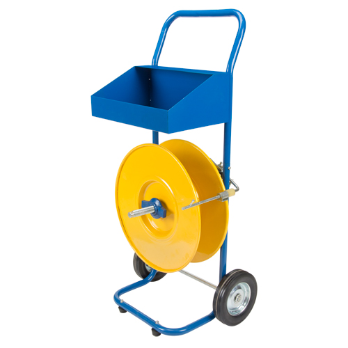 Strapping Dispenser, Polyester/Polypropylene Straps, 8" Core Dia., 8" Roll Width Oxford Builders Supplies Inc