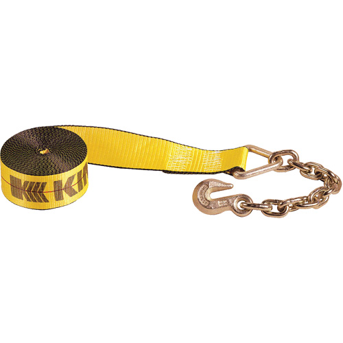 Winch Strap with Chain Anchor Oxford Builders Supplies Inc