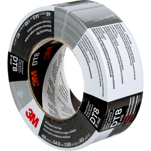 Ruban adh&eacute;sif tout usage DT8, 8 mils, Argent, 48 mm (2") x 55 m (180') Oxford Builders Supplies Inc