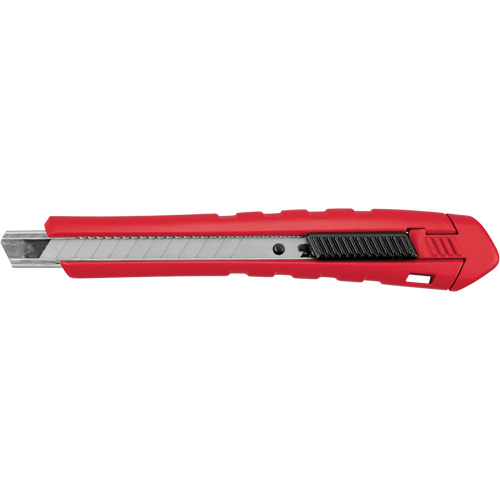 Snap-Off Knife, 9 mm, Carbide, Rubber/Polypropylene Handle Oxford Builders Supplies Inc