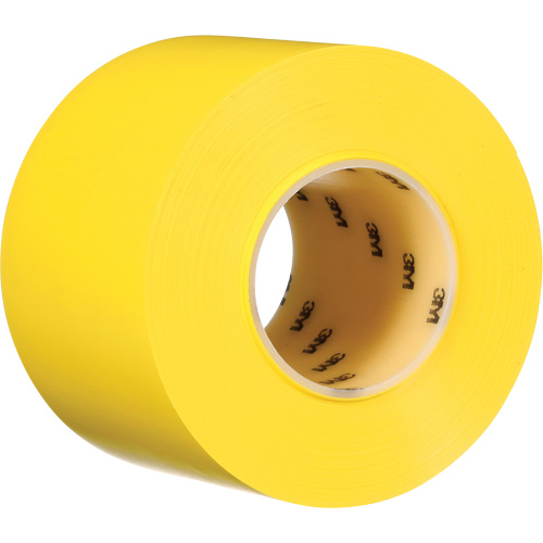 Durable Floor Marking Tape 971, 4" x 108', Vinyl, Yellow Oxford Builders Supplies Inc