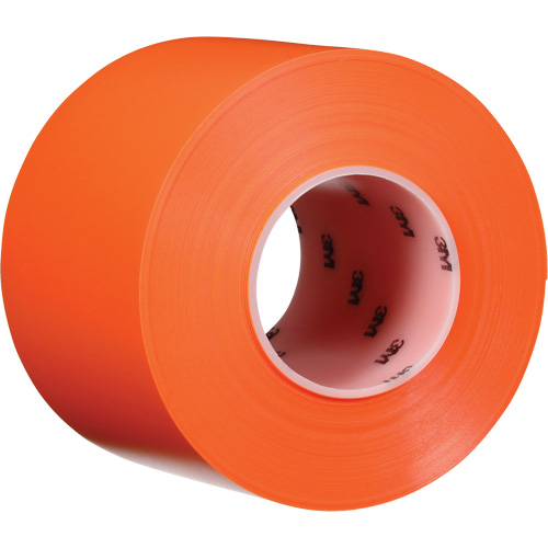 Ruban de marquage de planchers durable 971, 4" x 108', Vinyle, Orange Oxford Builders Supplies Inc