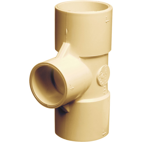 Flowguard Gold&reg; Tee Fitting, Reducing, CPVC, 3/4" x 3/4" x 1/2" Oxford Builders Supplies Inc