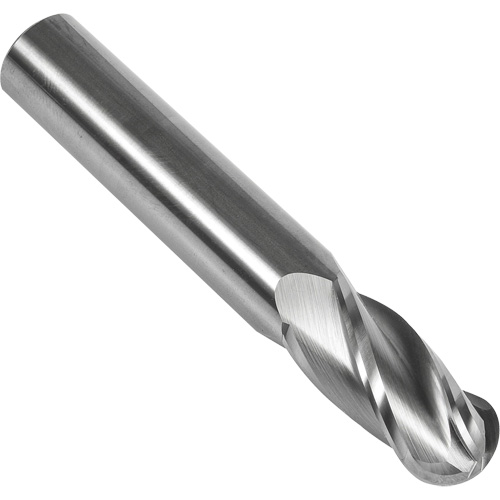 S238 30° Ball Nose End Mill, 1/16" Dia., 1-1/2" L, 4 Flutes, 1/8" Shank, Carbide Oxford Builders Supplies Inc
