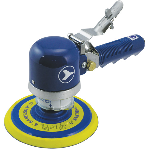 Heavy-Duty Dual-Action Quiet Random Orbit Sander, 6" Dia., 1/4" NPT Inlet, 10000 RPM Oxford Builders Supplies Inc