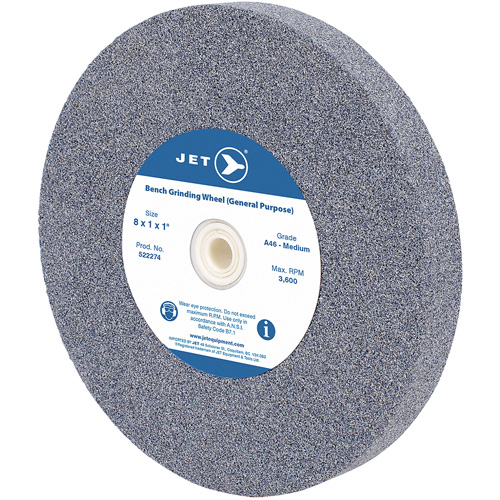 Meule d'&eacute;tabli tout usage A810M, 8" x 1", Arbre de 1" Oxford Builders Supplies Inc