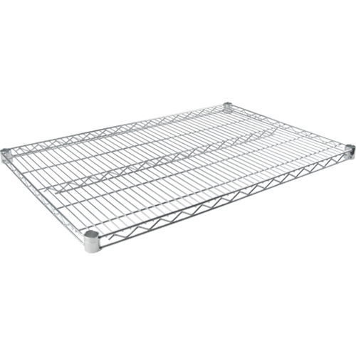 Standard-Duty Chromate Wire Shelf, 36" W x 18" D, 500 lbs. Capacity Oxford Builders Supplies Inc