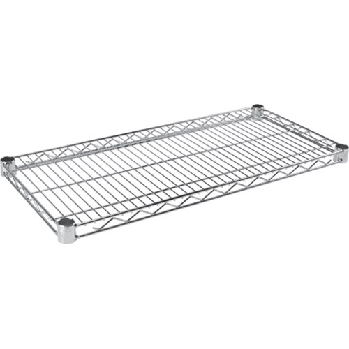 Tablette en treillis pour &eacute;tag&egrave;re robuste en treillis chromat&eacute;, 48" la x 14" p, Capacit&eacute; de 800 lb Oxford Builders Supplies Inc