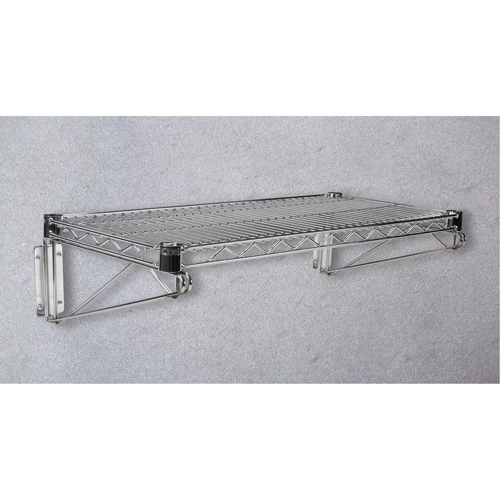 Direct Wall Mount for Chromate Wire Shelving, Single Bracket, 200 lbs. Capacity, 14" D Oxford Builders Supplies Inc