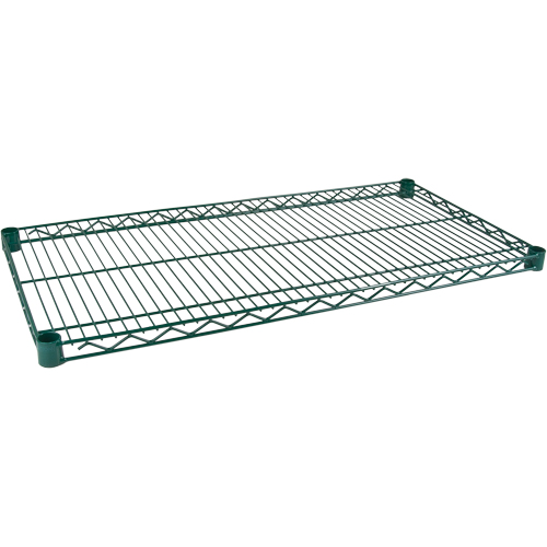 Tablette pour &eacute;tag&egrave;re robuste en treillis au fini d'&eacute;poxyde vert, 60" la x 24" p, 600 lb Capacit&eacute; Oxford Builders Supplies Inc