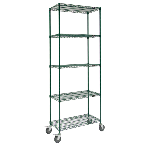 Chariots en treillis m&eacute;tallique, Fini &eacute;poxy, 36" x 92" x 18", Capacit&eacute; 800 lb Oxford Builders Supplies Inc