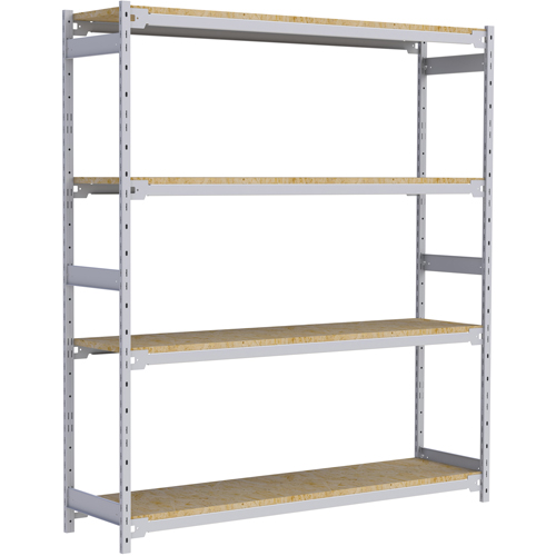 &eacute;tag&egrave;re-classeur de grande largeur, Acier, 4 Tablettes, 72" la x 18" p x 84" h Oxford Builders Supplies Inc