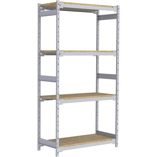 &eacute;tag&egrave;re-classeur de grande largeur, Acier, 4 Tablettes, 42" la x 18" p x 84" h Oxford Builders Supplies Inc