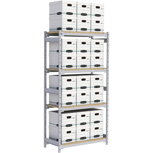 &eacute;tag&egrave;re-classeur de grande largeur, Acier, 4 Tablettes, 42" la x 18" p x 84" h Oxford Builders Supplies Inc