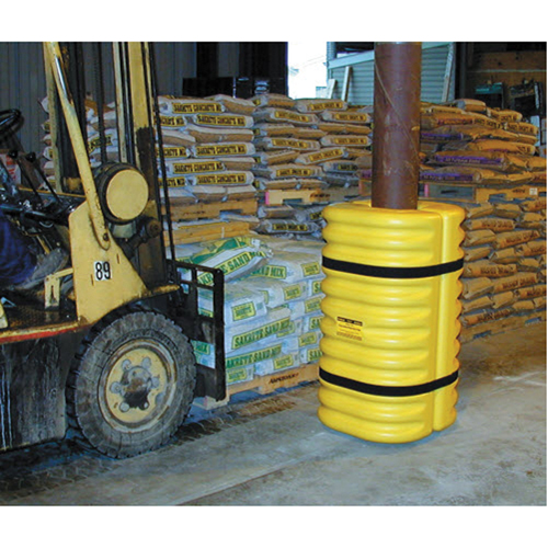 Protecteur de colonne, Ouverture int&eacute;rieure 10" x 10"/10" x 10", 24" lo x 24" la x 42" h, Jaune Oxford Builders Supplies Inc