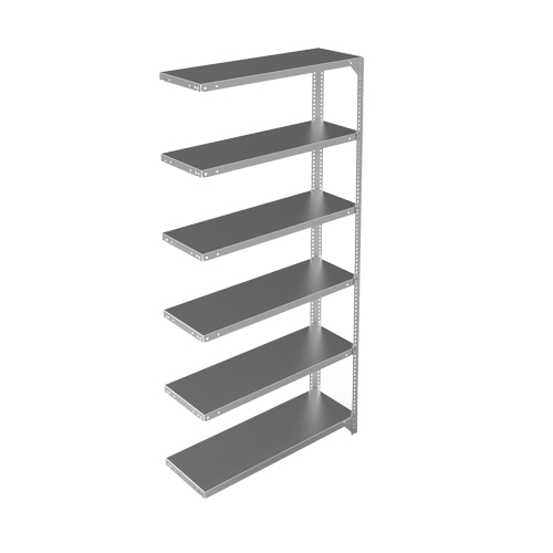 &eacute;l&eacute;ment de rayonnage, Acier galvanis&eacute;, Montant &agrave; fente, Capacit&eacute; 400 lb, 36" la x 72" h x 12" p Oxford Builders Supplies Inc