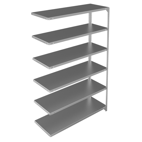 &eacute;l&eacute;ment de rayonnage, Acier galvanis&eacute;, Montant &agrave; fente, Capacit&eacute; 275 lb, 48" la x 72" h x 18" p Oxford Builders Supplies Inc