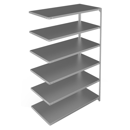 &eacute;l&eacute;ment de rayonnage, Acier galvanis&eacute;, Montant &agrave; fente, Capacit&eacute; 275 lb, 48" la x 72" h x 24" p Oxford Builders Supplies Inc