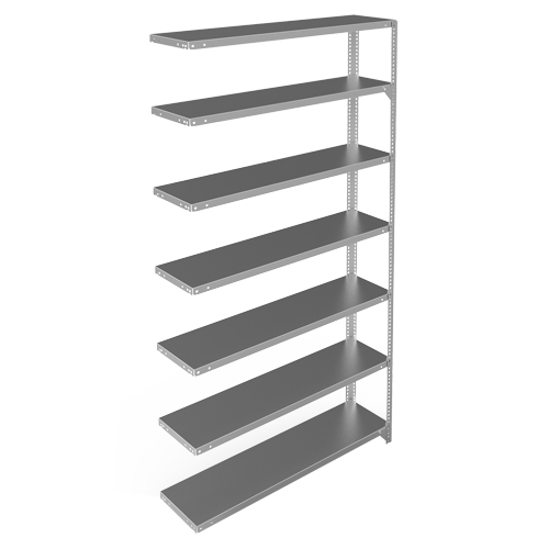 &eacute;l&eacute;ment de rayonnage, Acier galvanis&eacute;, Montant &agrave; fente, Capacit&eacute; 300 lb, 48" la x 84" h x 12" p Oxford Builders Supplies Inc