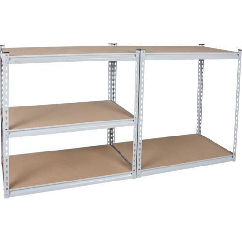Heavy-Duty Shelving, Steel, Boltless, Starter, 36" W x 72" H x 18" D Oxford Builders Supplies Inc