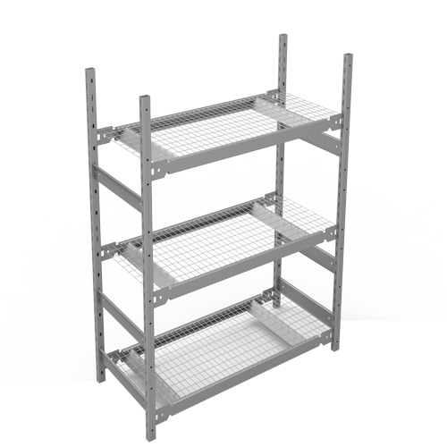 Wide Span Storage Shelving, Steel, Boltless, 1340 lbs. Capacity, 42" W x 60" H x 18" D Oxford Builders Supplies Inc
