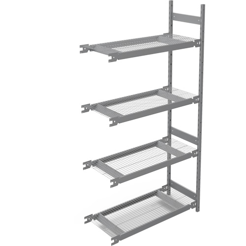 Wide Span Storage Shelving, Steel, Boltless, Add-On, 42" W x 84" H x 18" D Oxford Builders Supplies Inc