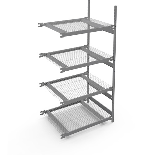 Wide Span Storage Shelving, Steel, Boltless, 1340 lbs. Capacity, 42" W x 84" H x 32" D Oxford Builders Supplies Inc