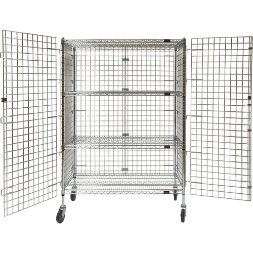 Chariot de s&eacute;curit&eacute;, Chrom&eacute;, 48" x 69" x 24", Capacit&eacute; 500 lb Oxford Builders Supplies Inc