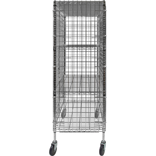 Chariot de s&eacute;curit&eacute;, Chrom&eacute;, 48" x 69" x 24", Capacit&eacute; 500 lb Oxford Builders Supplies Inc