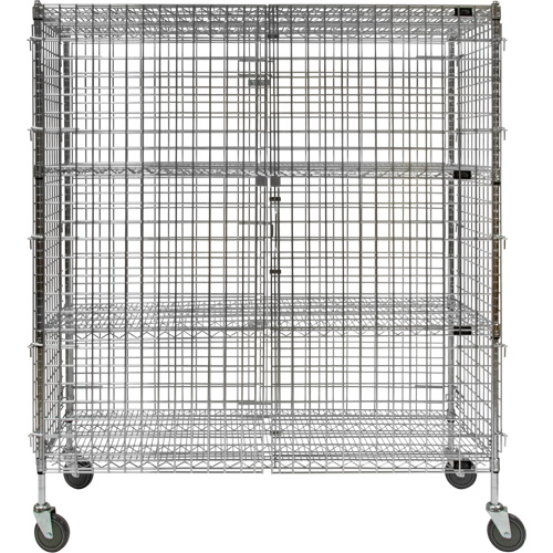 Chariot de s&eacute;curit&eacute;, Chrom&eacute;, 60" x 69" x 24", Capacit&eacute; 500 lb Oxford Builders Supplies Inc