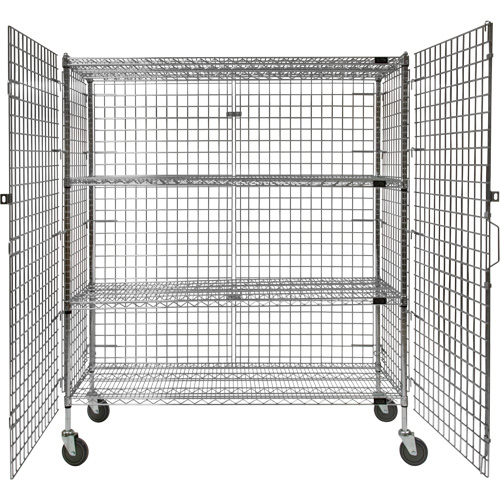 Chariot de s&eacute;curit&eacute;, Chrom&eacute;, 60" x 69" x 24", Capacit&eacute; 500 lb Oxford Builders Supplies Inc