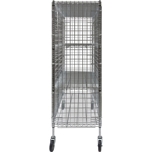 Chariot de s&eacute;curit&eacute;, Chrom&eacute;, 60" x 69" x 24", Capacit&eacute; 500 lb Oxford Builders Supplies Inc