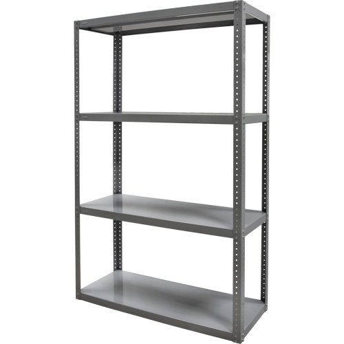Heavy-Duty Shelving, Steel, Bolted, 3000 lbs. Capacity, 36" W x 72" H x 24" D Oxford Builders Supplies Inc